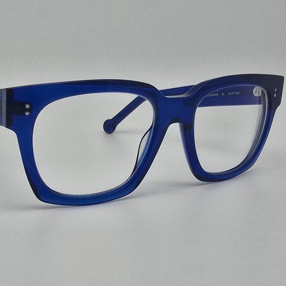 Colors in Optics Sanford Hutton Thompson Cobalt Blue Eyeglasses Frame w/ Case - Picture 9 of 15